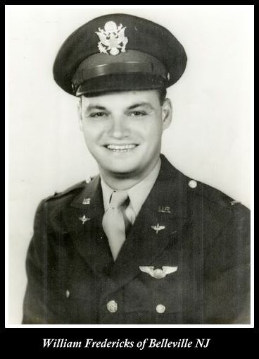 Lt. William Fredericks, MIA, B-29 co-pilot, of Belleville NJ