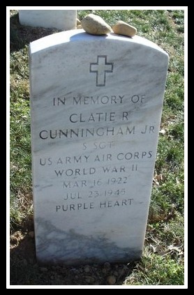 Clatie R. Cunningham Jr., memorial Arlington National Cemetery