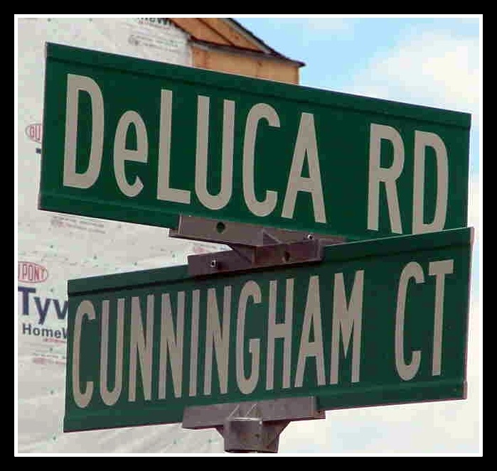 DeLuca Road, Belleville, N.J. honors Raymond DeLuca, KIA Vietnam