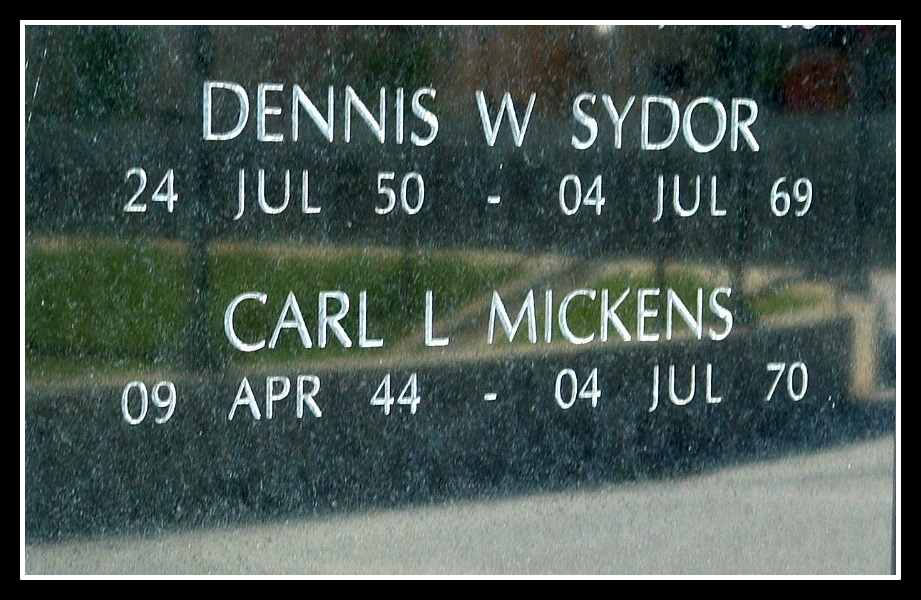 NJ Vietnam Memorial, Carl Mickens of Belleville, NJ, KIA Vietnam,  2004 by Anthony Buccino