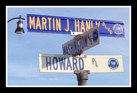Patrolman Martin J. Hanly, killed on duty, honored by Belleville, N.J.